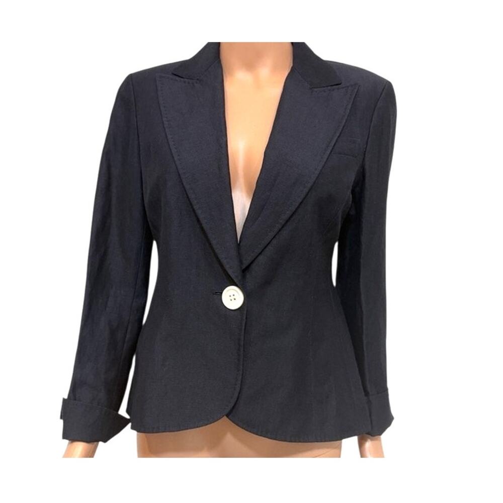 Lafayette 148 New York 4 linen wool blend blazer jacket C 3047